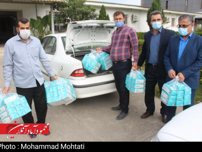 اهدای هشت هزار ماسک به بیمارستان شهدای محمودآباد