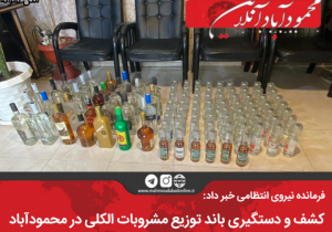 کشف و دستگیری باند توزیع مشروبات الکی در محمودآباد