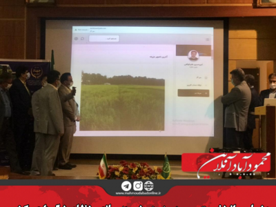 رونمایی از نخستین مزرعه هوشمندسازی نظام شالیزاری کشور در محمودآباد