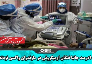 ۱۰۰ درصد جان باختگان اومیکرونی در مازندران واکسن نزدند