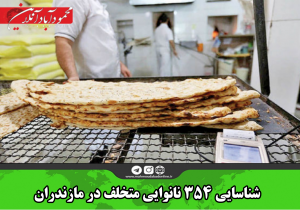 شناسایی ۳۵۴ نانوایی متخلف در مازندران