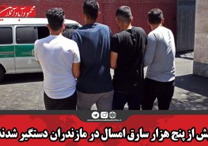 بیش از پنج هزار سارق امسال در مازندران دستگیر شدند