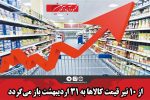 از ۱۰ تیرقیمت‌ کالاها به ۳۱ اردیبهشت باز می‌گردد