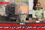 کشف ۸ تن چوب قاچاق از یک کامیون باری در محمودآباد