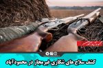 کشف سلاح‌های شکاری غیر مجاز در محمودآباد