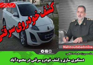 دستگیری سارق و کشف خودرو سرقتی در محمودآباد