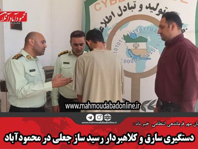 دستگیری سارق و کلاهبردار رسید ساز جعلی در محمودآباد