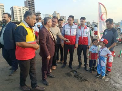 اجرای طرح ملی “ جام ۳ ” هلالاحمر در نوار ساحلی محمودآباد