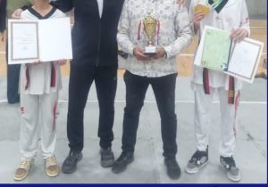 درخشش تیم شهدای محمودآباد در لیگ تکواندو نونهالان پسر مازندران