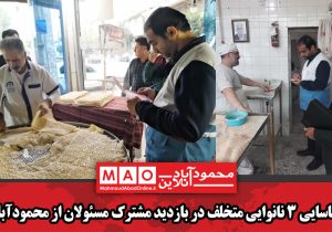 شناسایی ۳ نانوایی متخلف در بازدید مشترک مسئولان از محمودآباد