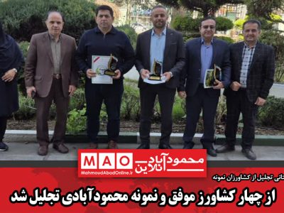 از چهار کشاورز موفق و نمونه محمودآبادی تجلیل شد