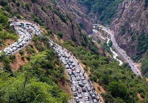 ترافیک سنگین در محورهای ورودی مازندران
