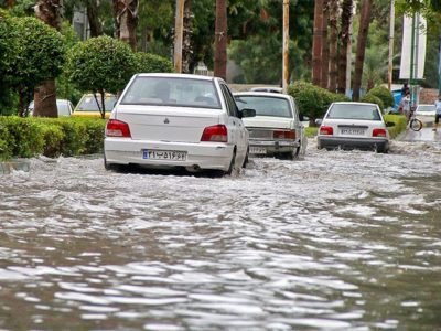 بارش سیل آسا در مازندران؛ معابر دچار آبگرفتگی شد