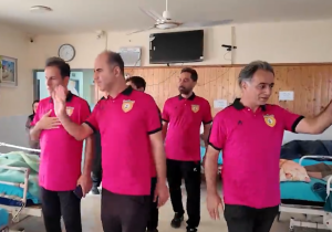 دیدار اعضای باشگاه رسانه ورزش مازندران با ساکنان مرکز توانبخشی سرخرود