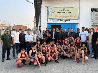 استقبال از نائب قهرمان کشتی آزاد پیشکسوتان جهان در محمودآباد