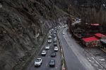 ترافیک پرحجم در جاده های مواصلاتی مازندران