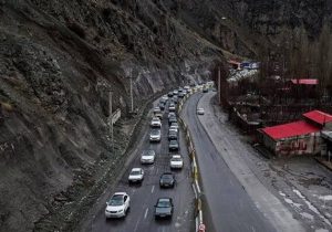 ترافیک پرحجم در جاده های مواصلاتی مازندران